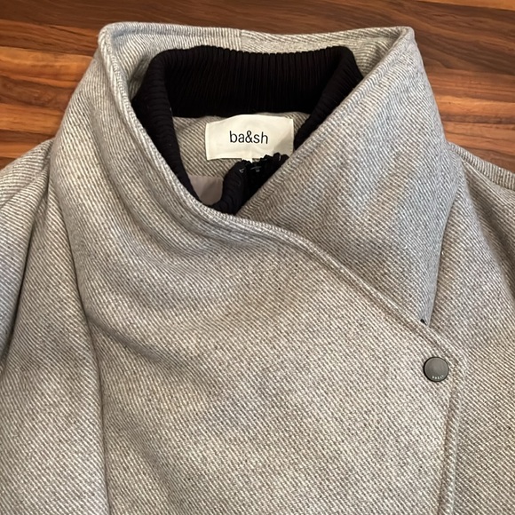 Ba&sh Boston wool puffer jacket coat size 2 / medium - Picture 4 of 9